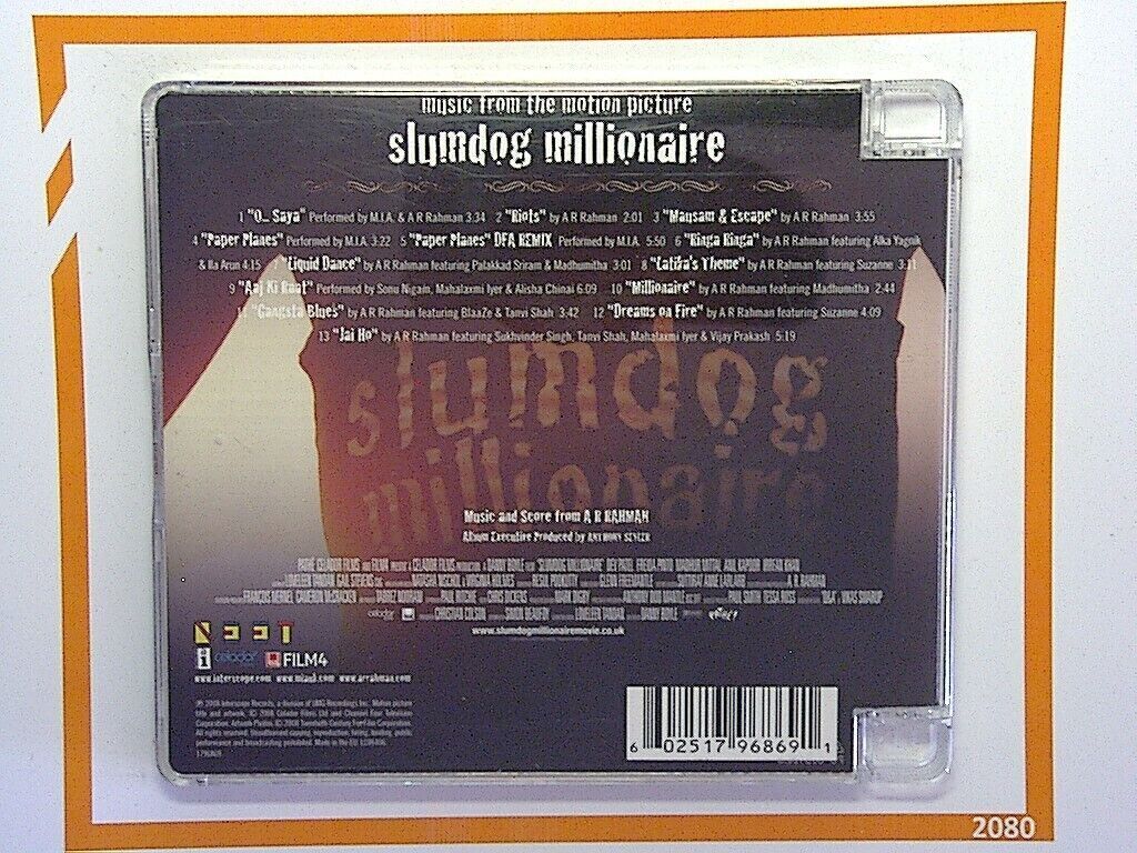 Slumdog Millionaire - Music From The Motion Picture Cd Mint