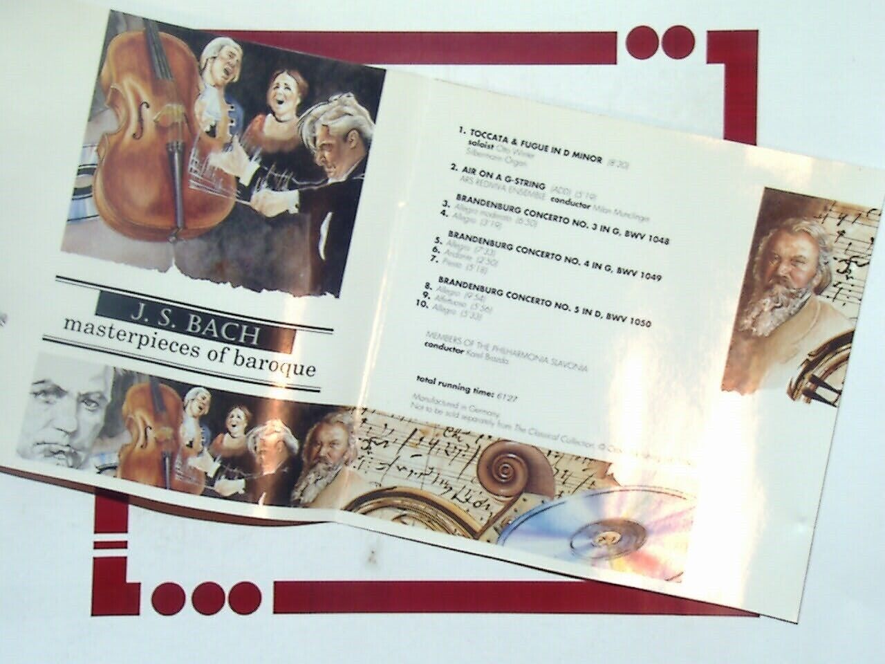 The Classical Collection 10 J. S Bach Masterpieces of Baroque CD Mint