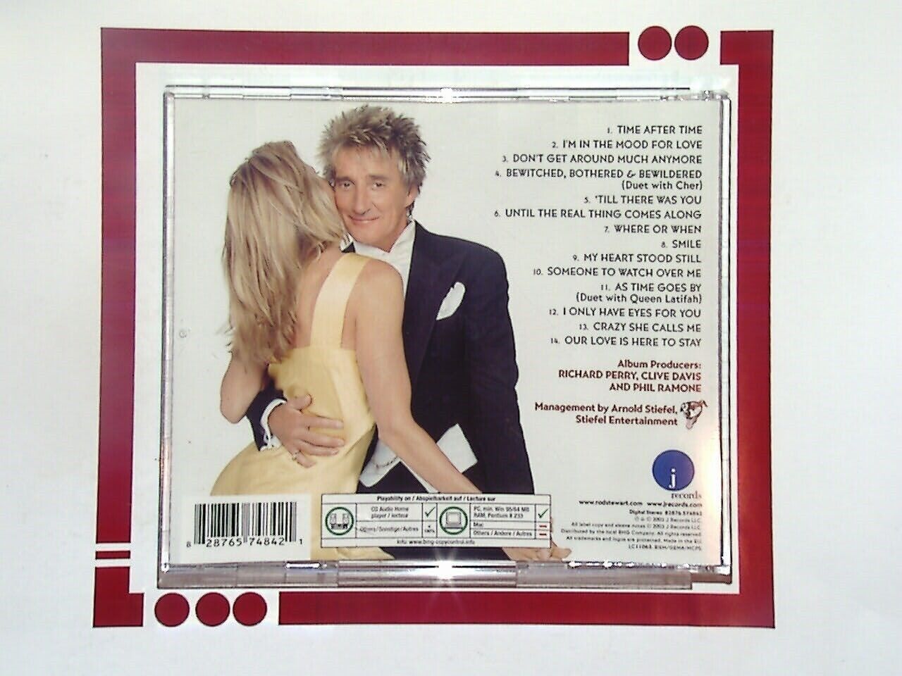 Rod Stewart As Time Goes By - The Great American Song Book Vol 2 CD Mint