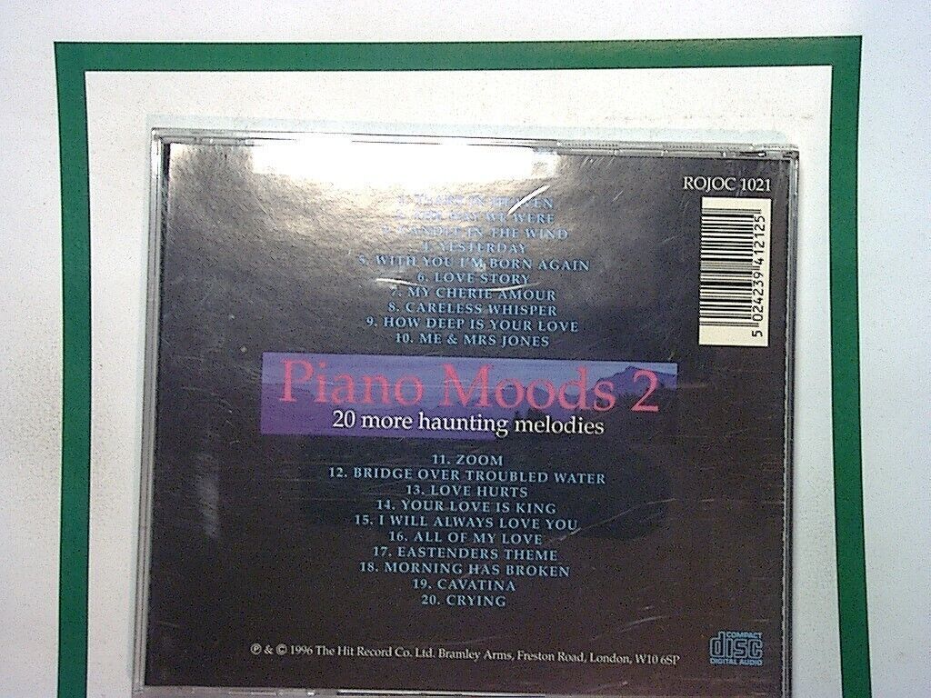 Piano Moods 2 20 More Haunting Melodies CD Mint