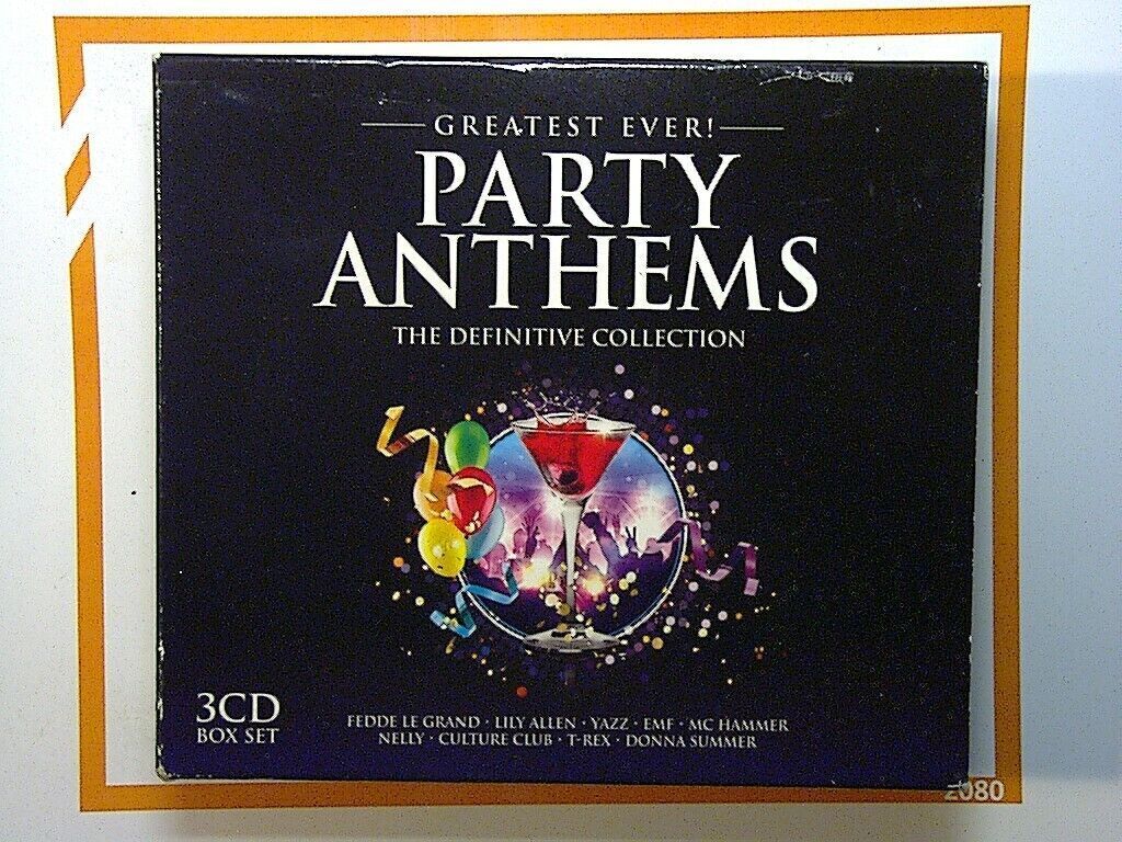 Various Artists Greatest Ever Party Anthems 3CD Box Set Mint