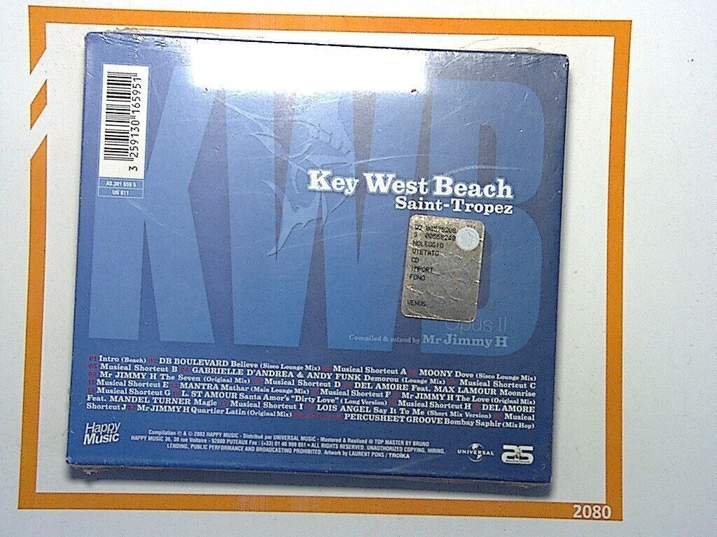 Various Artists Key West Beach Vol. 2 Saint-Tropez New & Sealed