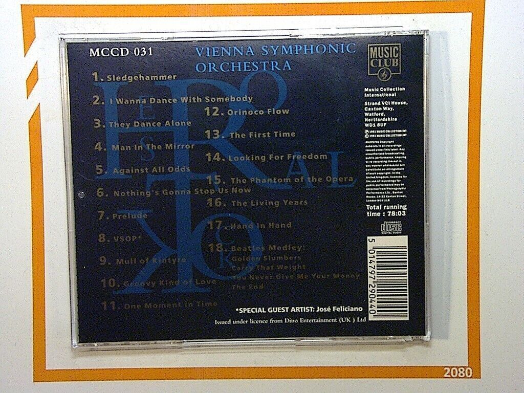 Vienna Symphonic Orchestra Orchestral Rock CD Mint