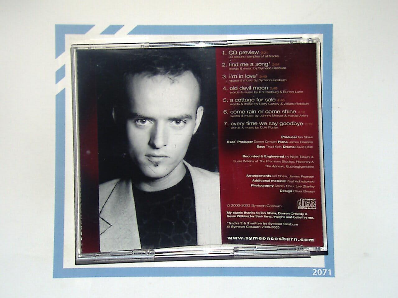 Symeon Cosburn Find Me A Song CD Mint