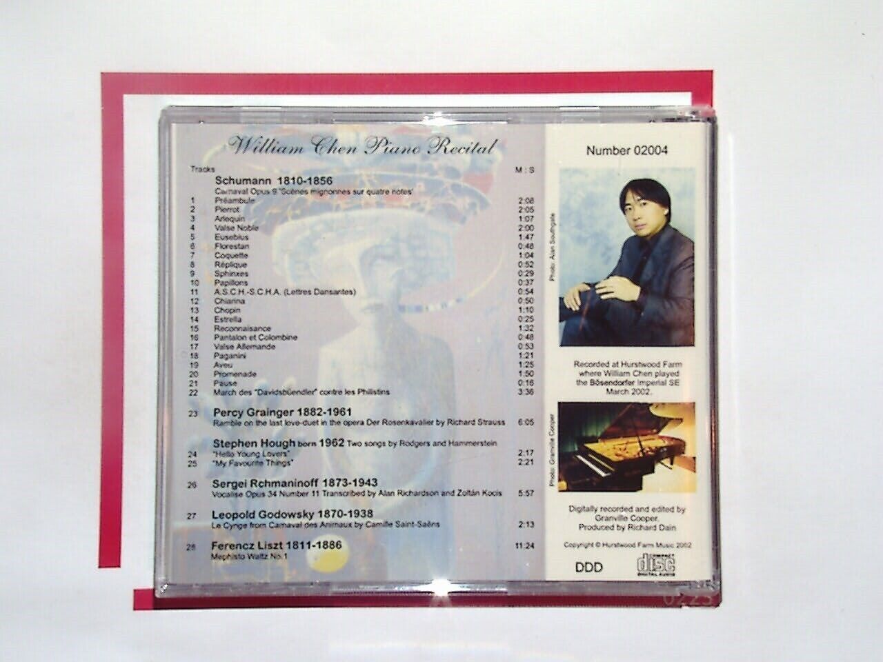 William Chen Piano - Carnaval CD Mint