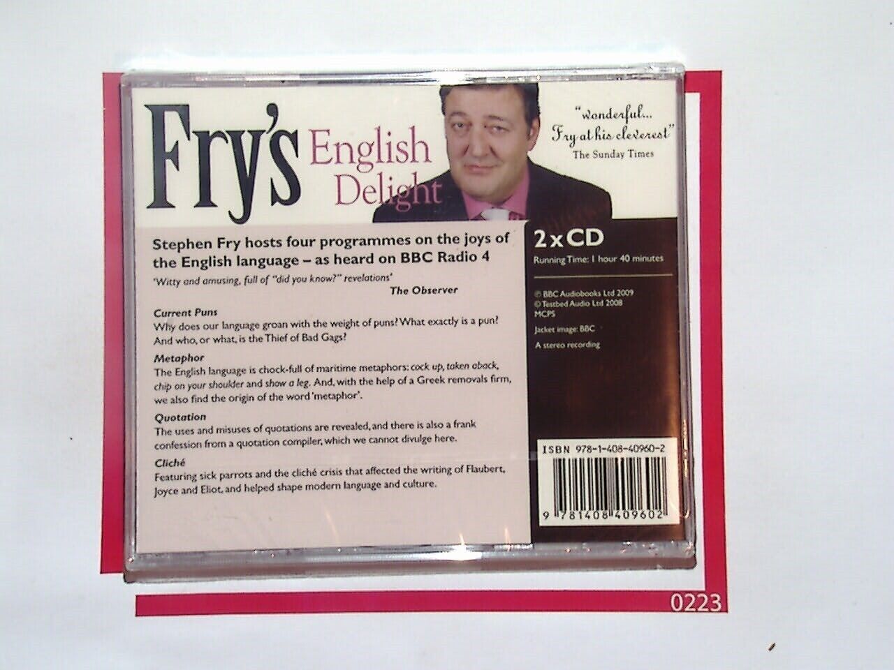 Stephen Fry Fry's English Delight Audio CD New & sealed
