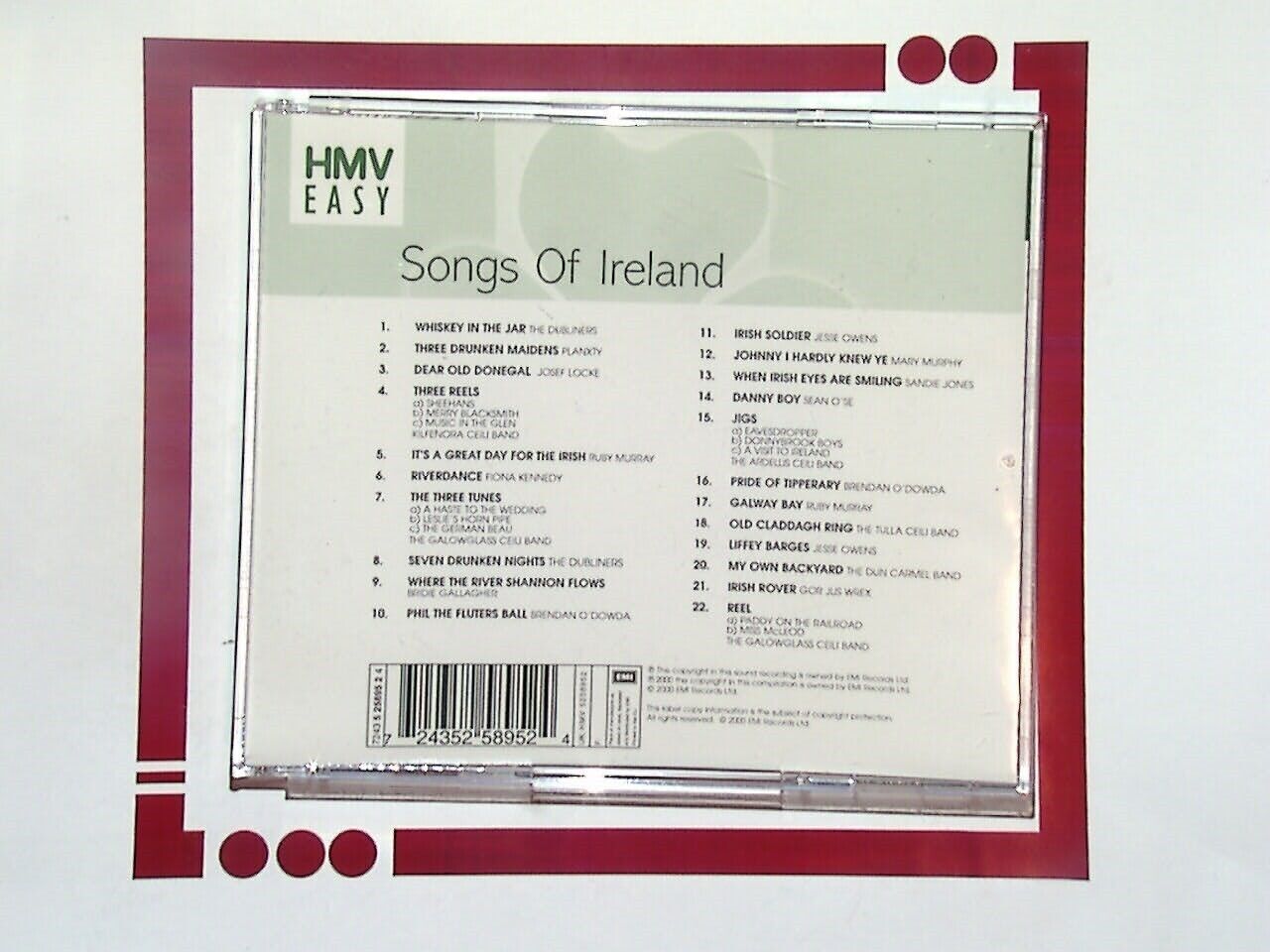 Various - Songs of Ireland 1 CD VGC