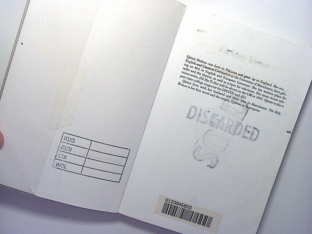 The Holy Woman by Qaisra Shahraz (Paperback, 2002) Ex-Library