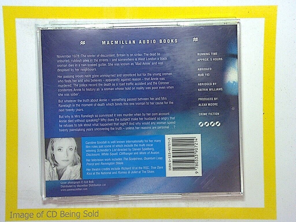 Minette Walters The Shape of Snakes (Audio 4CD) Nr Mint