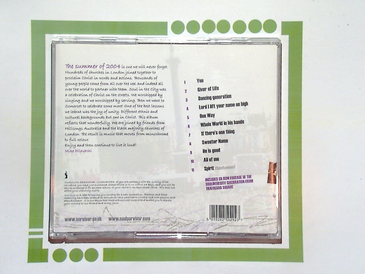 Soul Survivor 2004 Living Loud CD VGC