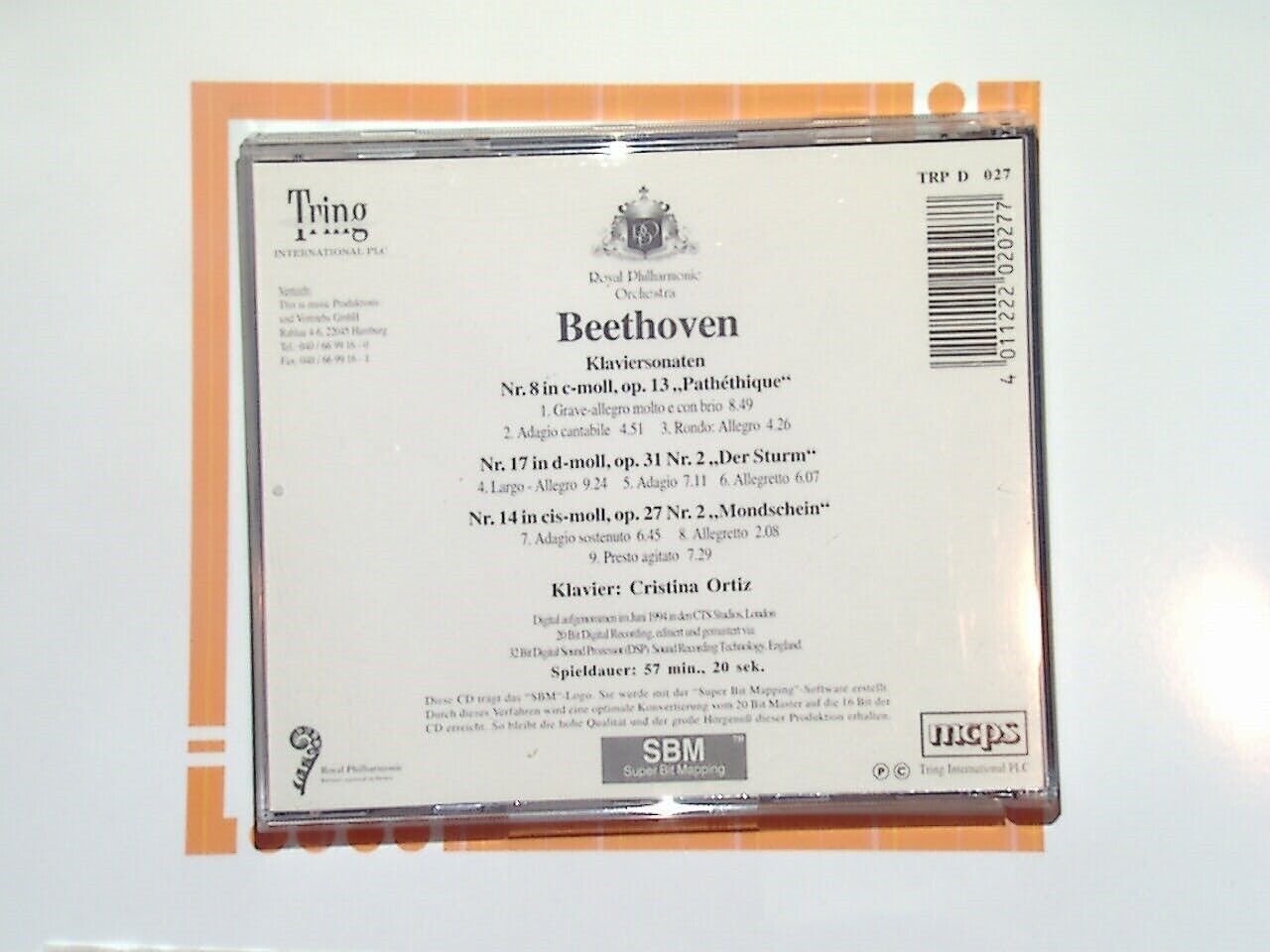 Royal Philharmonic Orchestra Beethoven Klaviersonaten Nr. 8 CD Mint