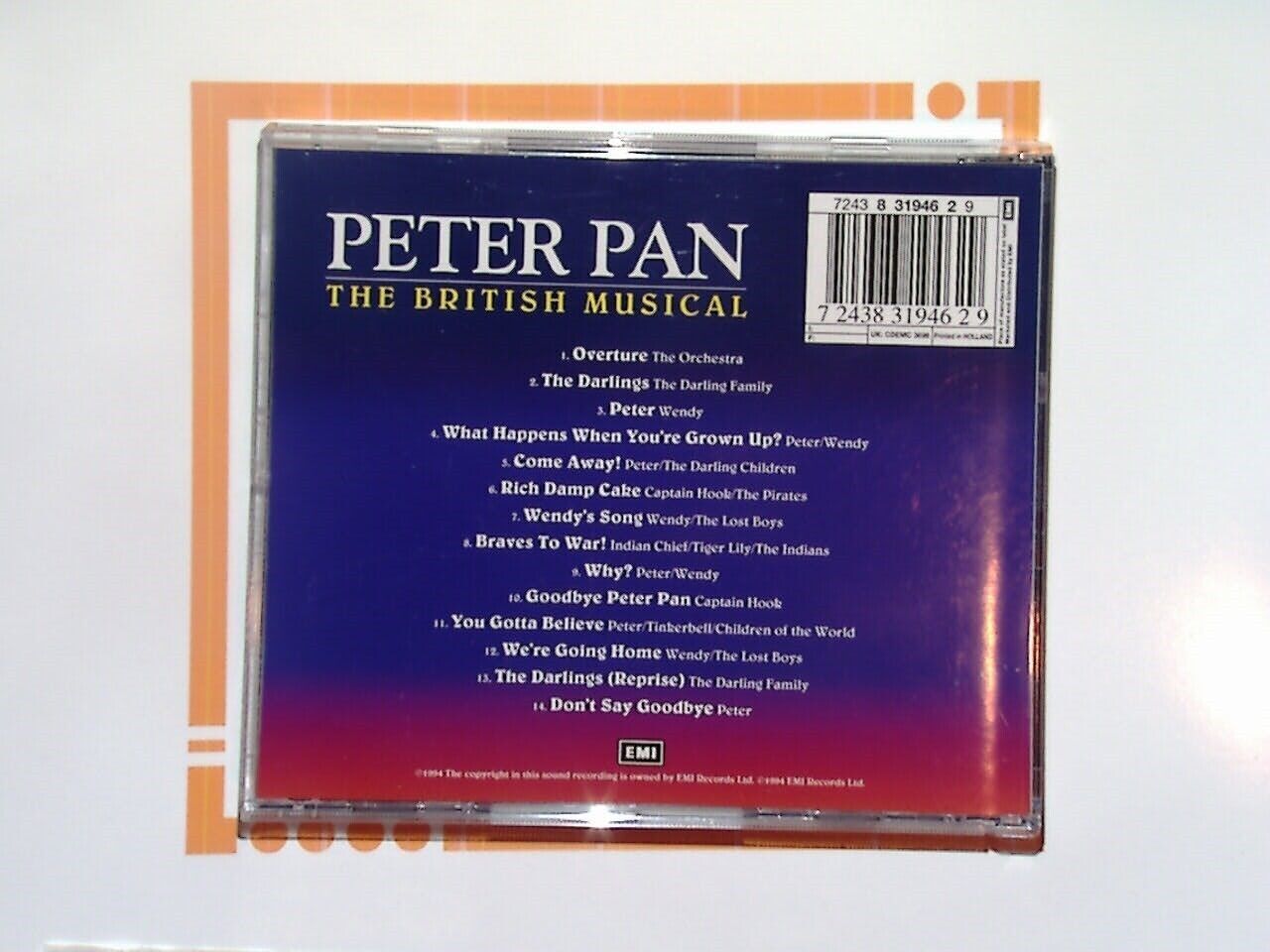 Peter Pan - The British Musical Ron Moody Nicola Stapleton CD Mint