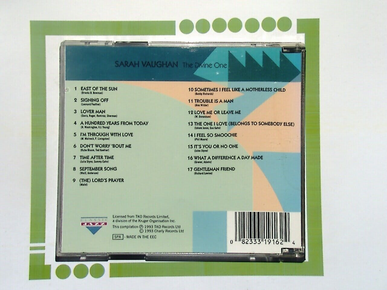 Sarah Vaughan Divine One CD Like New