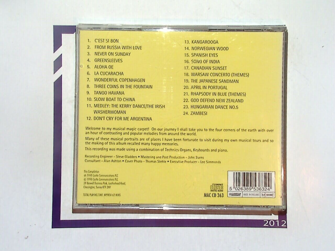 The Organ & Keyboard The World of Paul Roberts CD Nr Mint