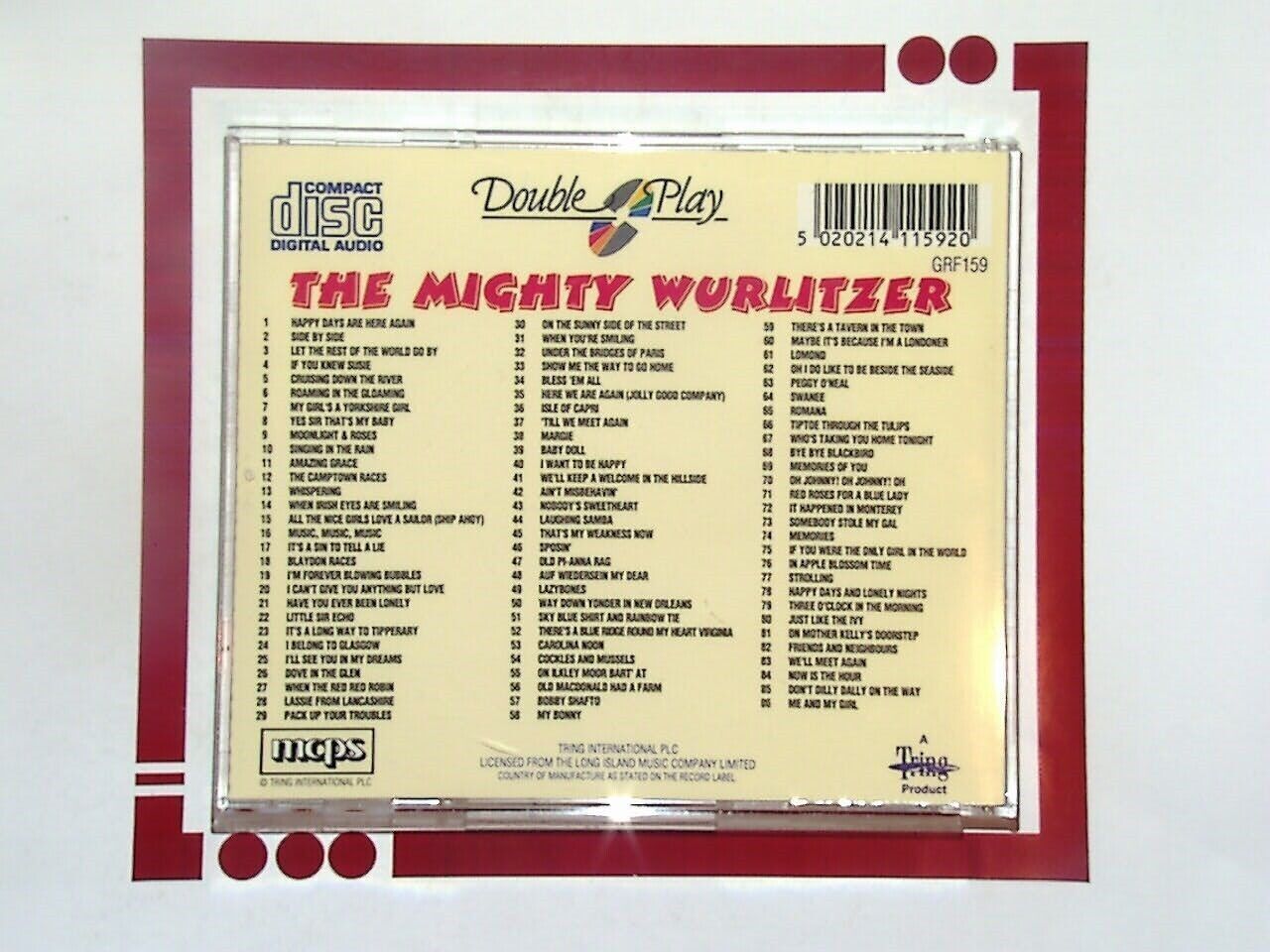 Raymond Wallbank The Mighty Wurlitzer CD Nr Mint