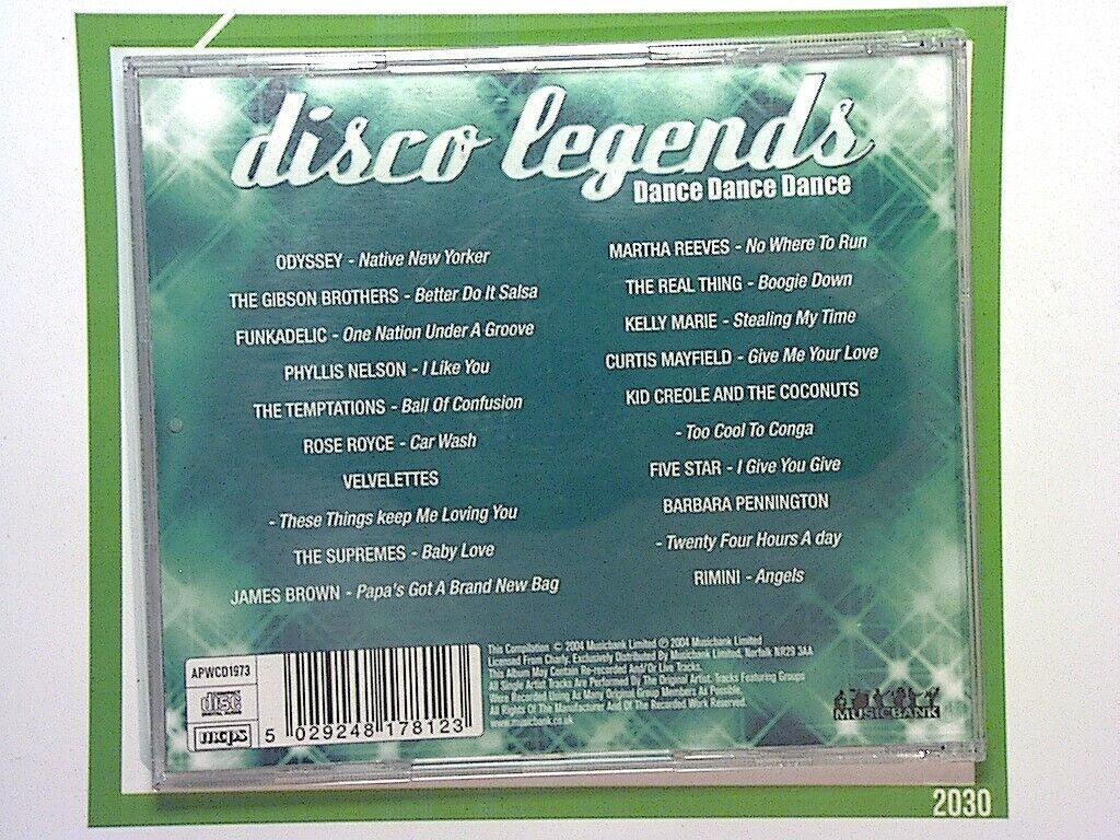 Various Artists	Disco Legends - Dance Dance CD Nr Mint