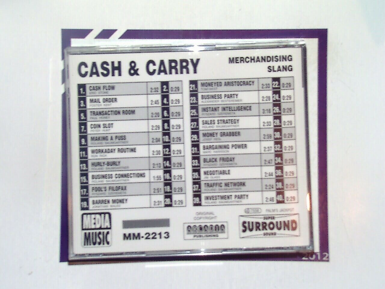 Media Production Music MM2213 Cash & Carry - Merchandising Slang CD Mint