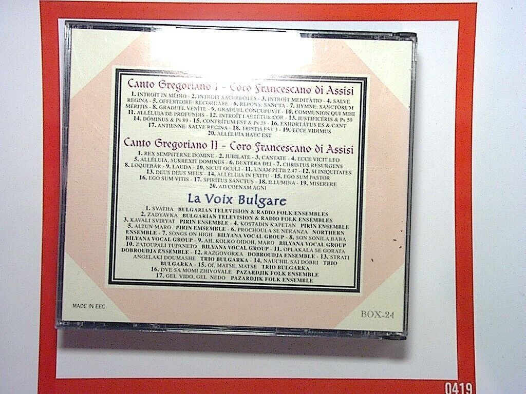Voices Canto Gregoriano - La Voix Bulgare Anthology 3CD Mint