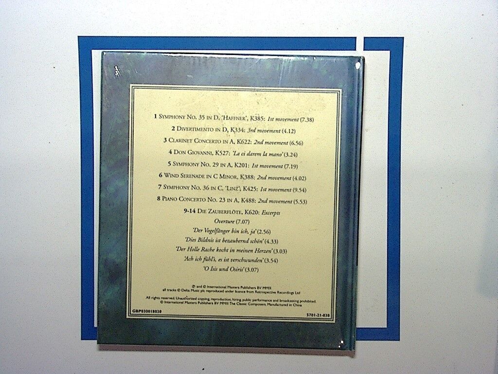 Various - Classic Composers Book & CD Mozart - Magic of Music New & Sealed