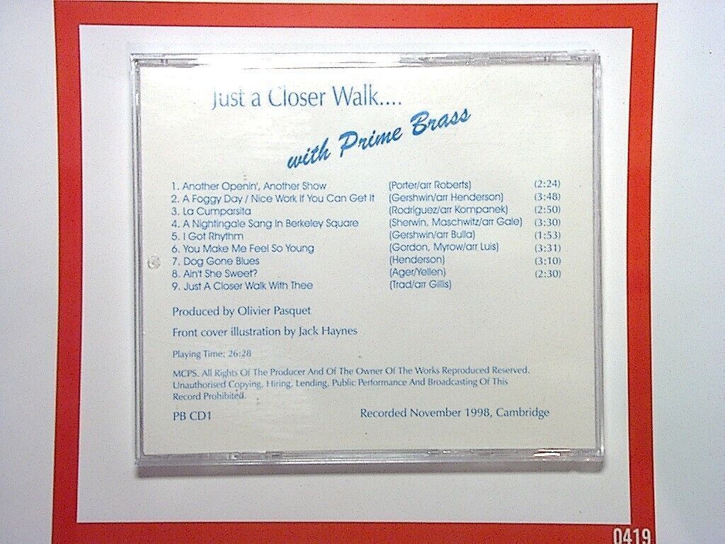 Various - Just A Closer Walk With Prime Brass CD Mint