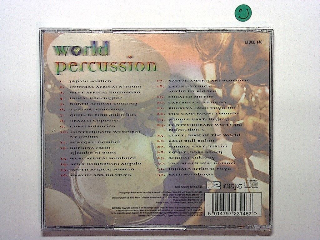 Various Artists - World Percussion CD Big Beats from bali to Brazil Mint