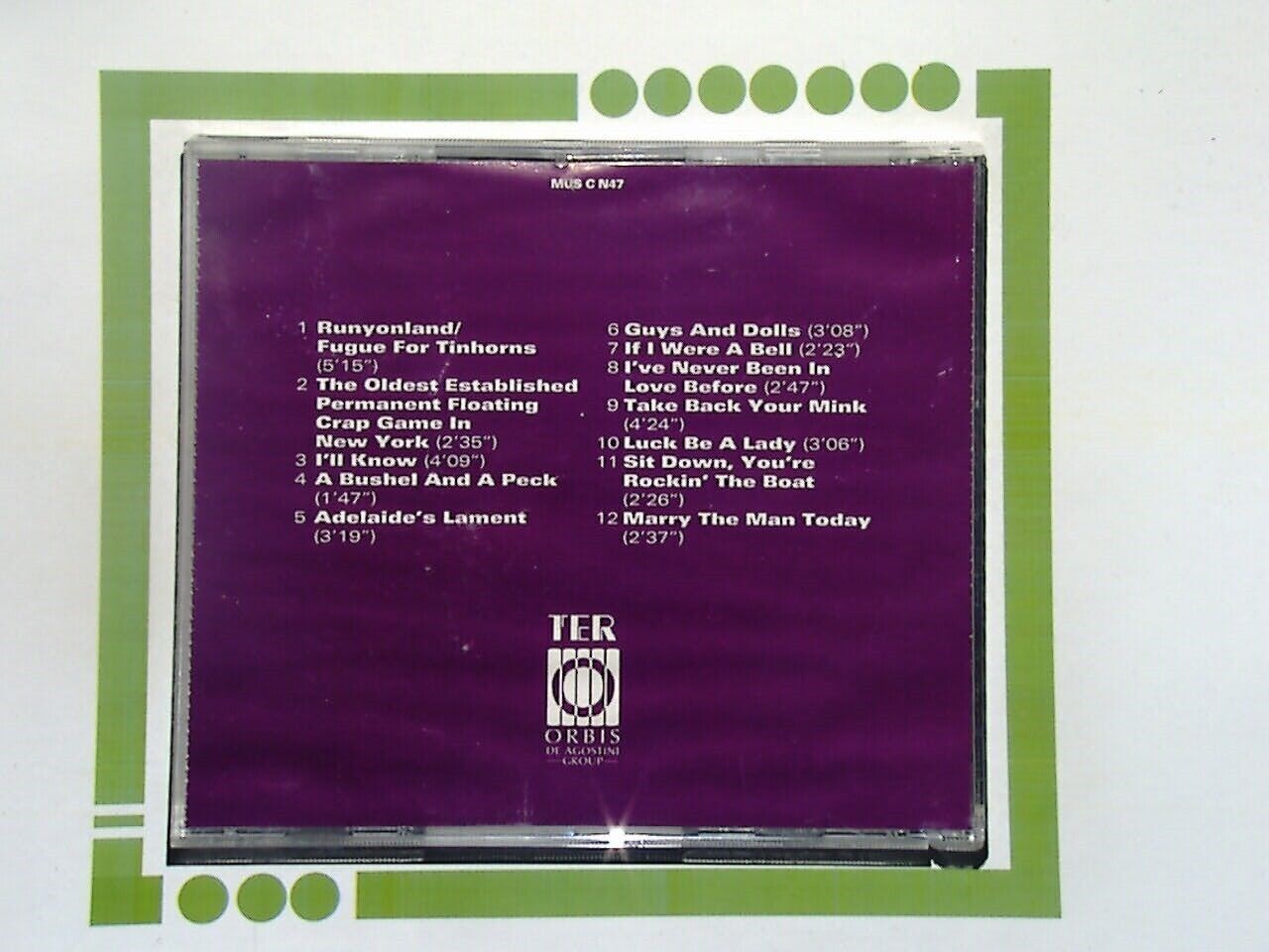 The Musicals Collection #17 Guys And Dolls CD VGC