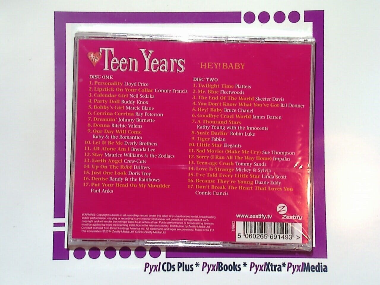Various - The Teen Years Hey! Baby 2CD New & Sealed