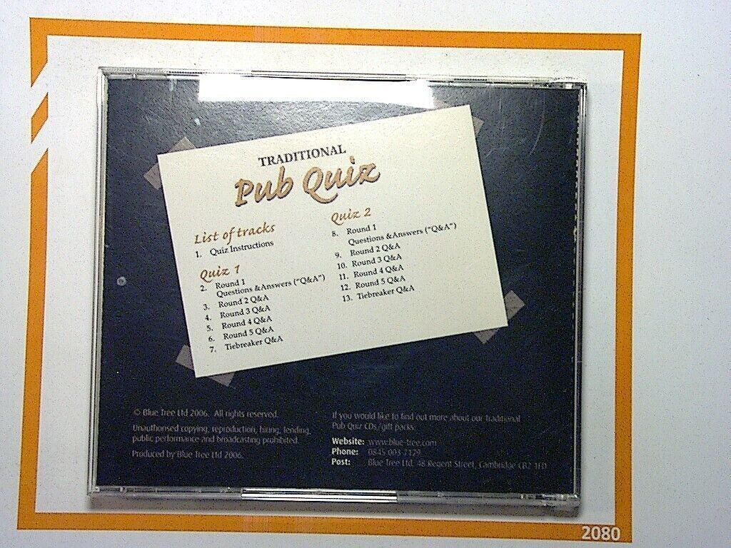 Traditional Pub Quiz Volume 1 CD Mint