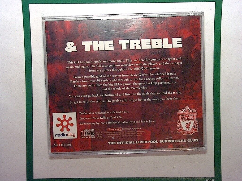 1 Season 3 Finals & 100+ Goals 2000/2001 Liverpool FC 2 Audio CD