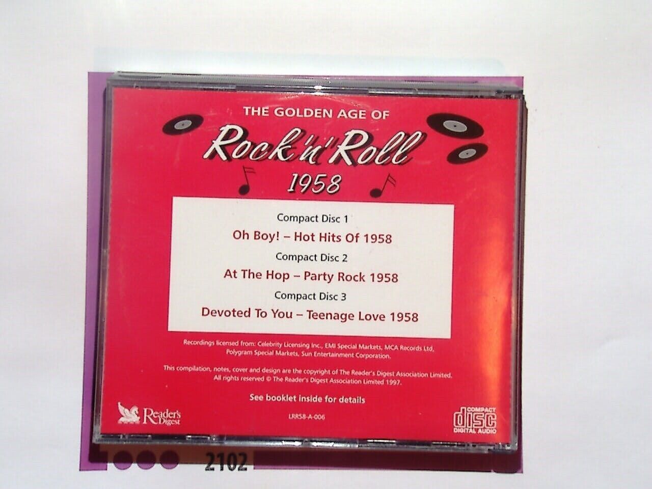 Various Artists - The Golden Age of Rock 'n' Roll	1958 CD VGC