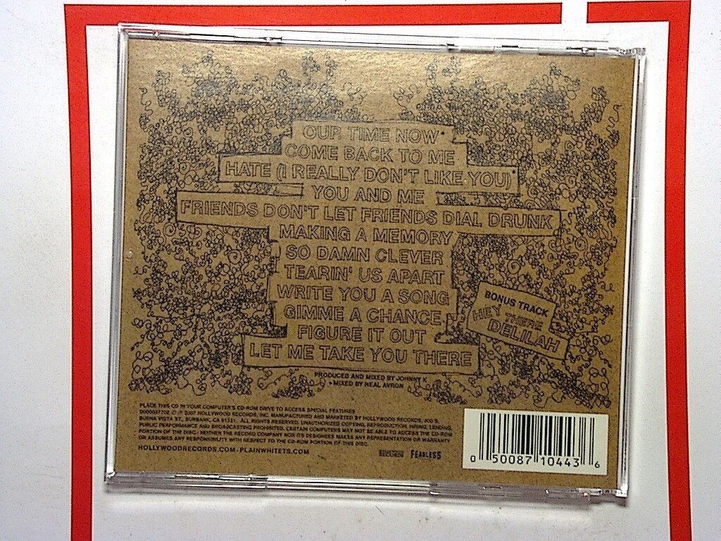 Plain White T's - Every Second Counts (2007) CD Mint