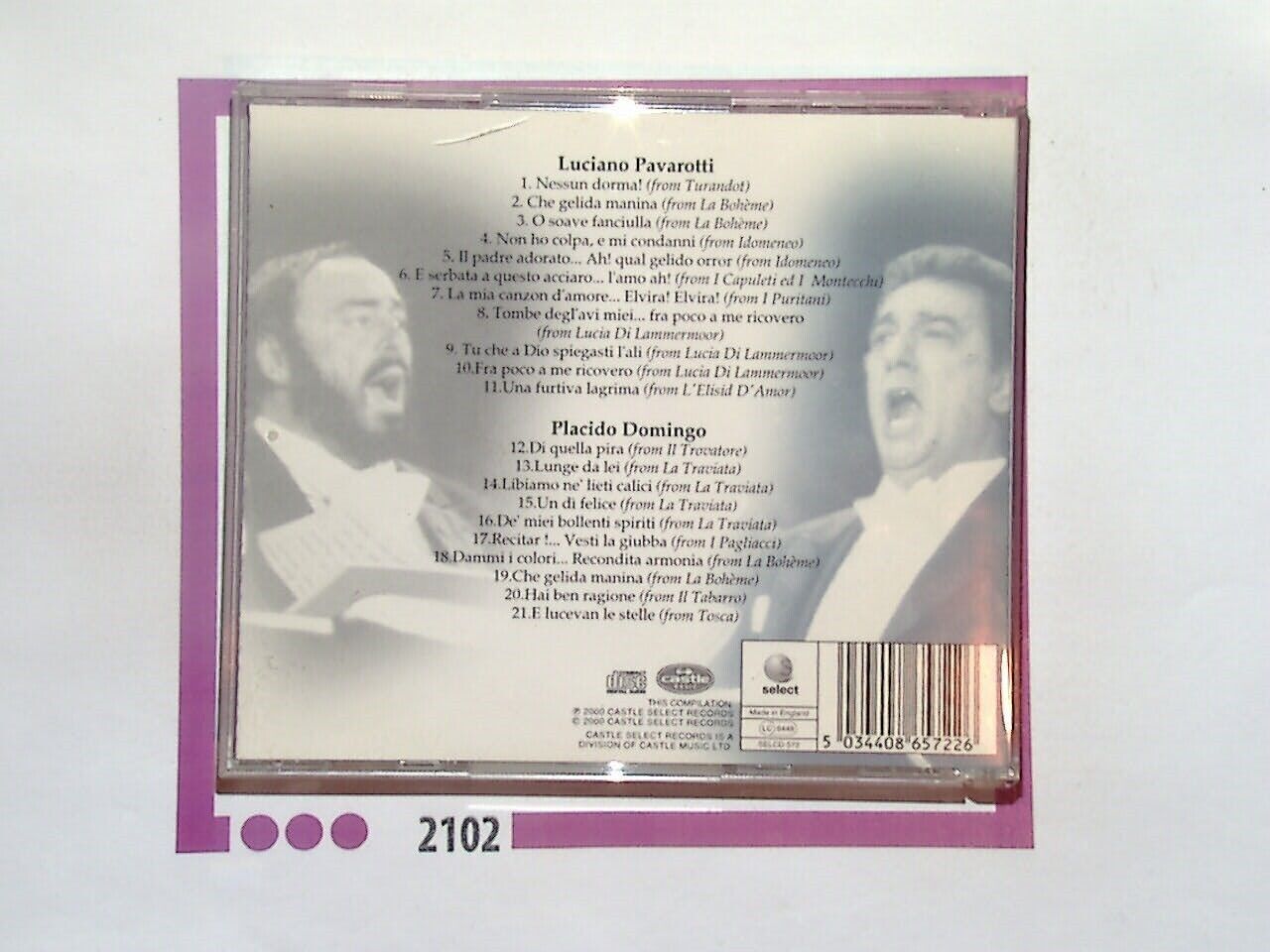 The Best Of Luciano Pavarotti & Placido Domingo CD mint