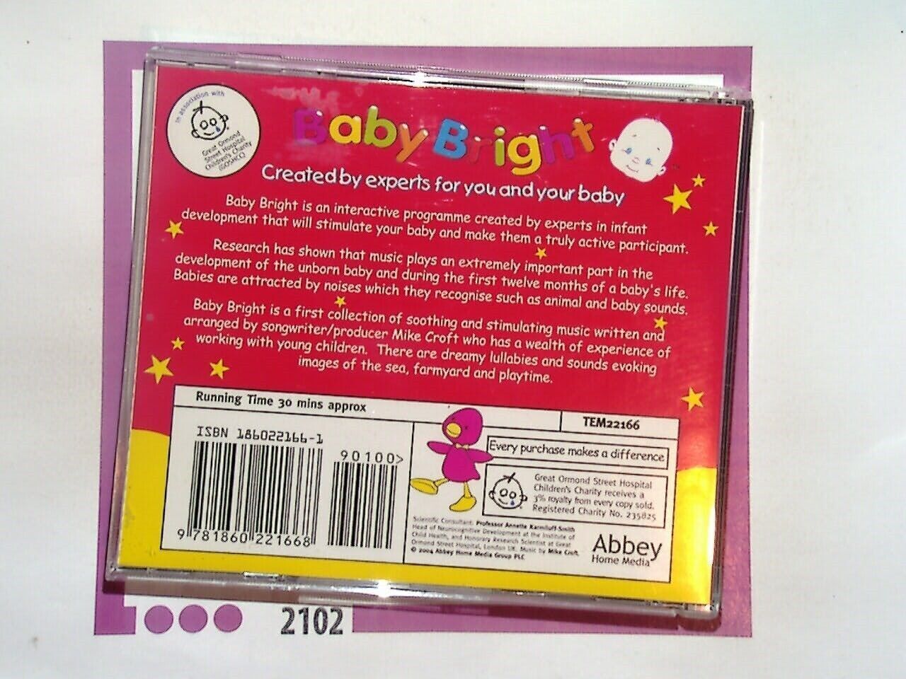Music stimulation Sound Baby Bright CD Nr Mint