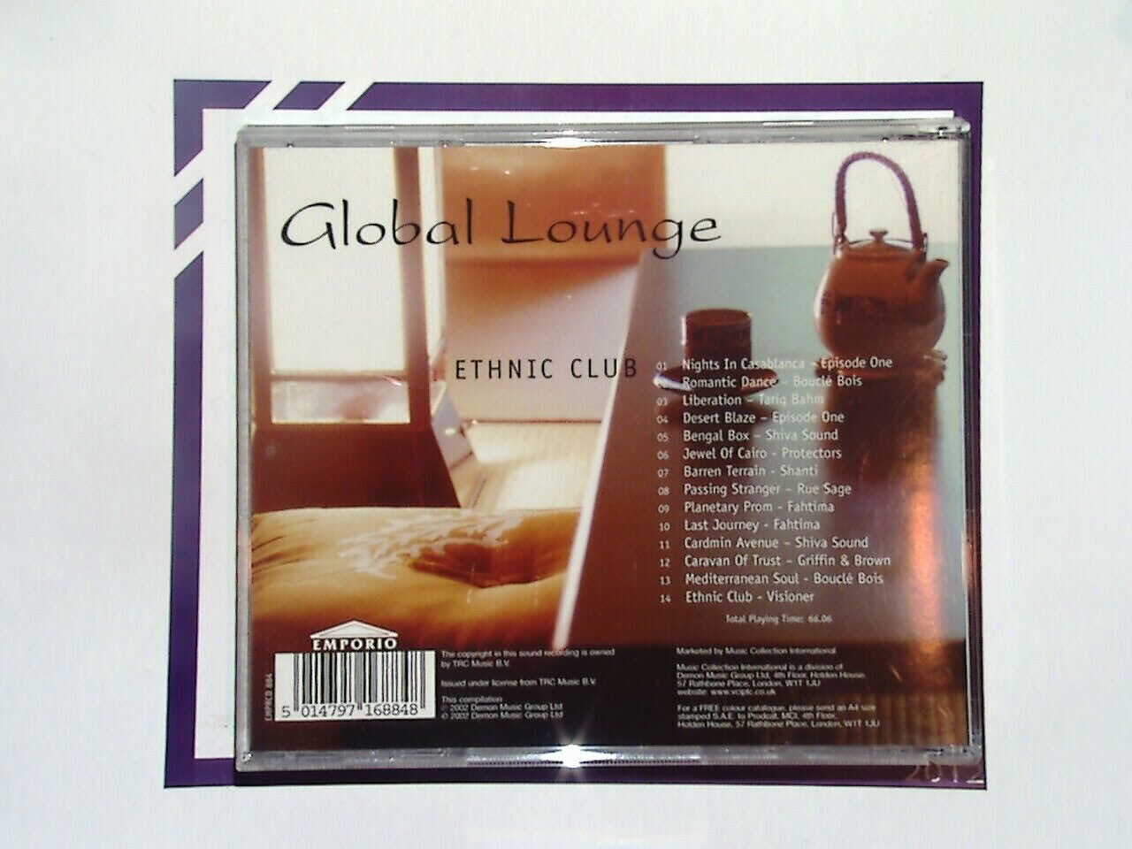 Various Artists - Global Lounge Ethnic Club CD Mint