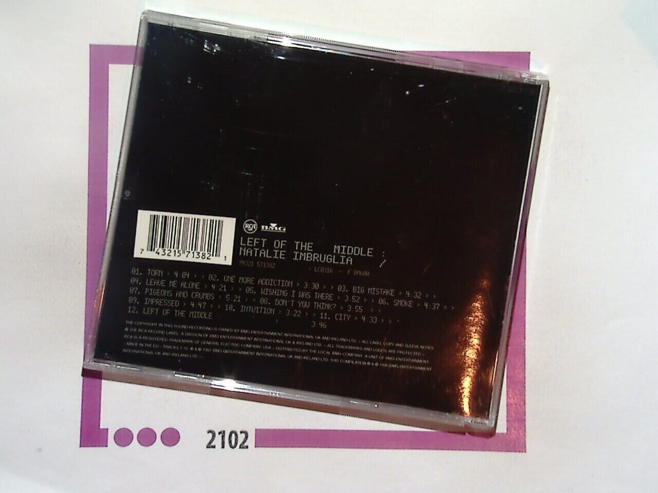 Natalie Imbruglia Left Of The Middle CD Mint