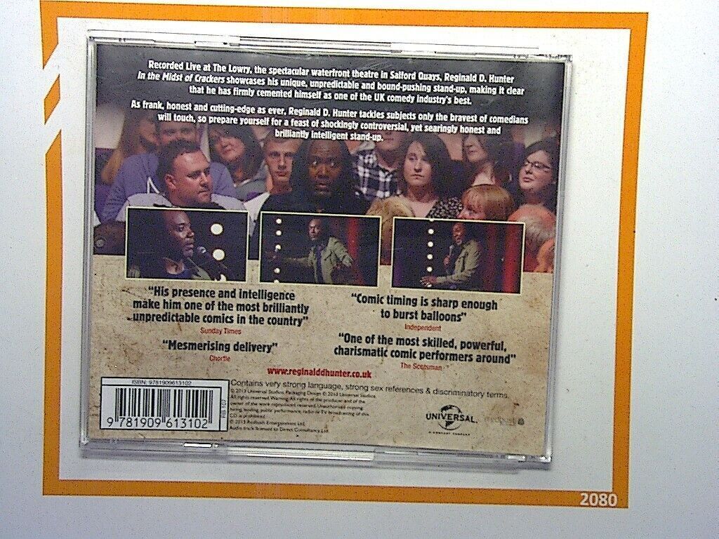Reginald D Hunter Live In The Midst Of Crackers Audio CD Mint