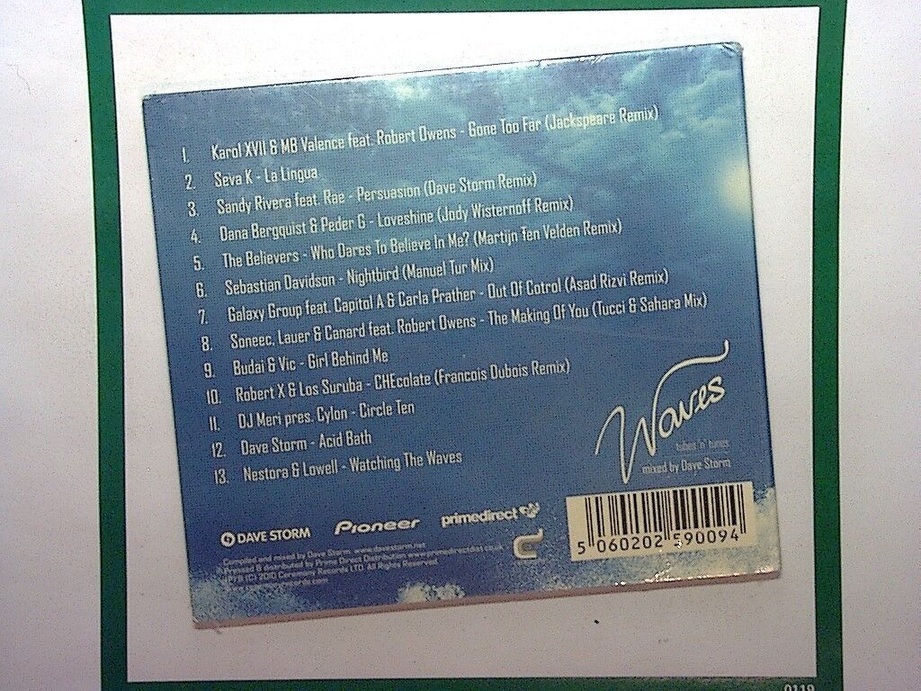 Waves: Tubes n Tunes - Mixed by Dave Storm New & Factory Sealed