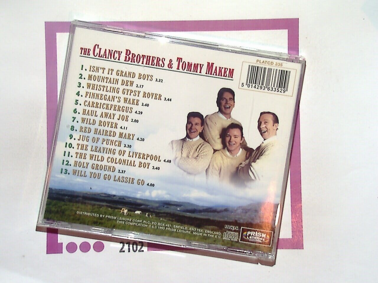 The Clancy Brothers & Tom Makem Live In Concert CD Mint