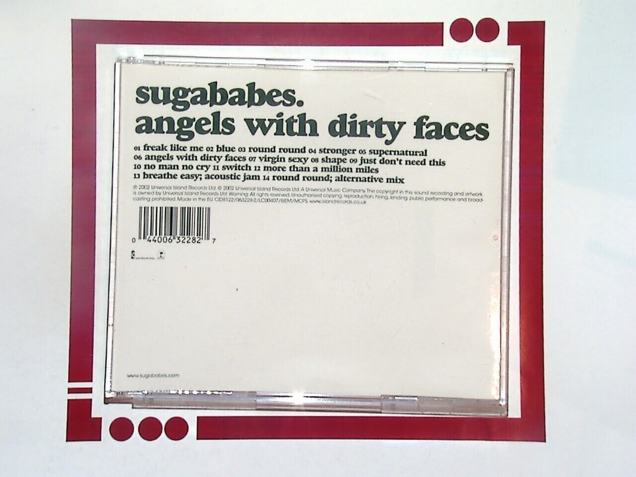 Sugababes Angels With Dirty Faces Special Edition CD Mint