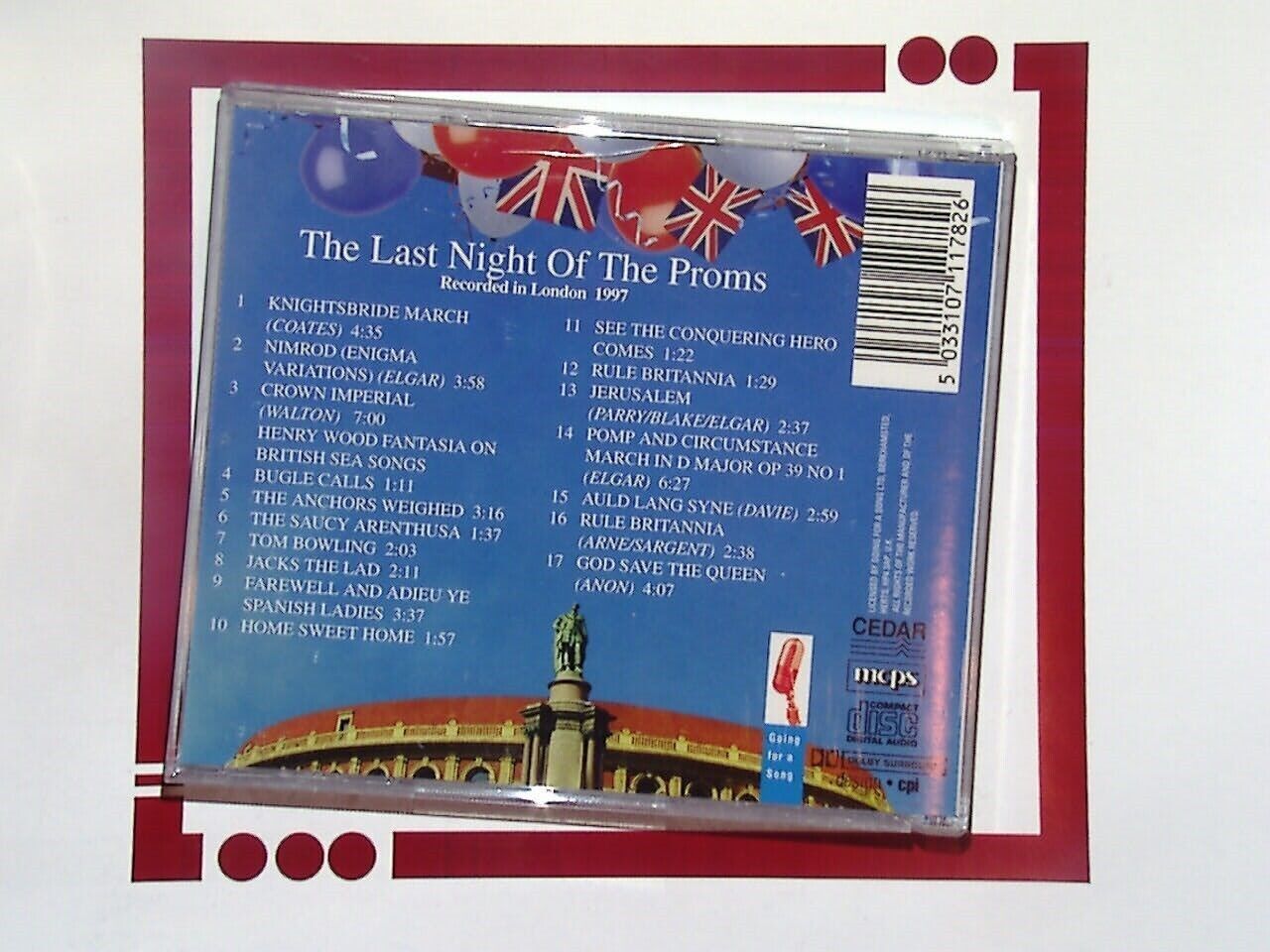 Royal Philharmonic Orchestra Last Night at the Proms CD Mint