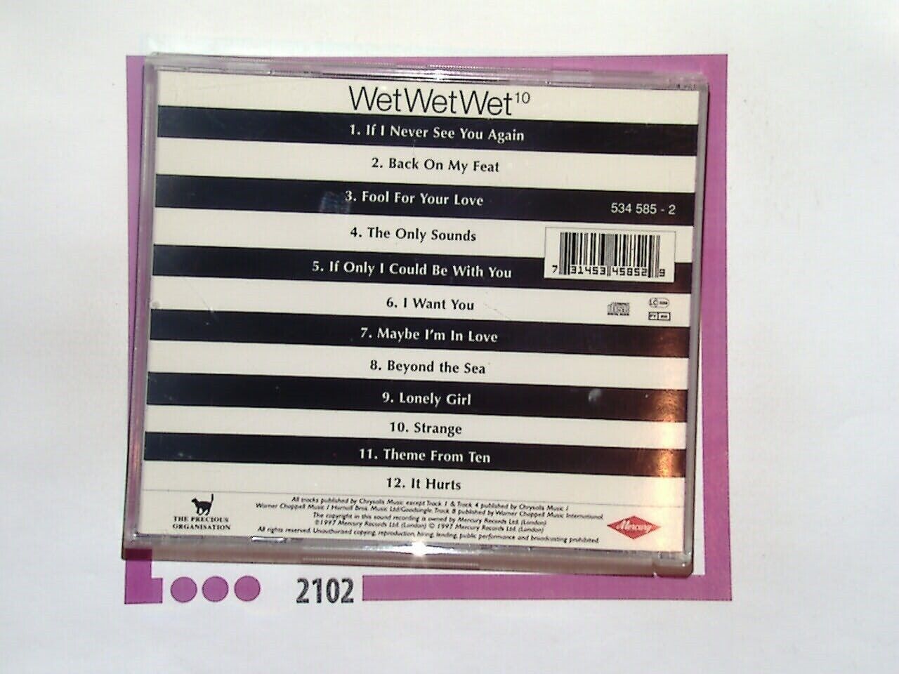Wet Wet Wet 10 CD Mint