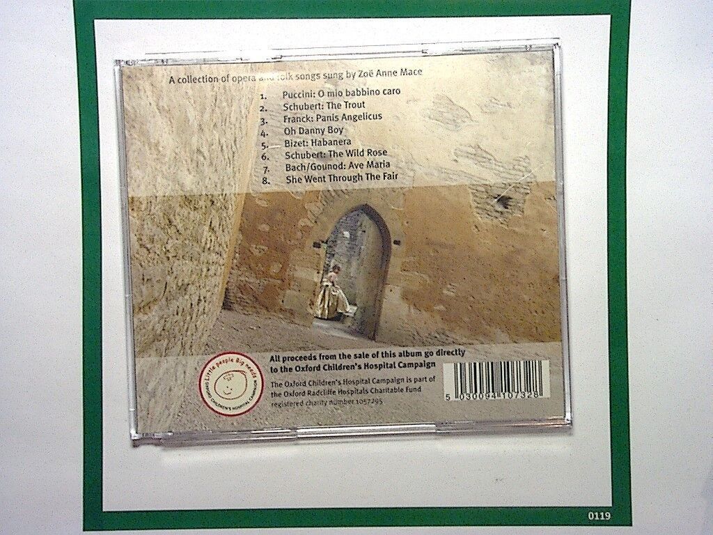 Zoe Anne Mace LITTLE RAY OF LIGHT Opera & Folk Songs CD Mint