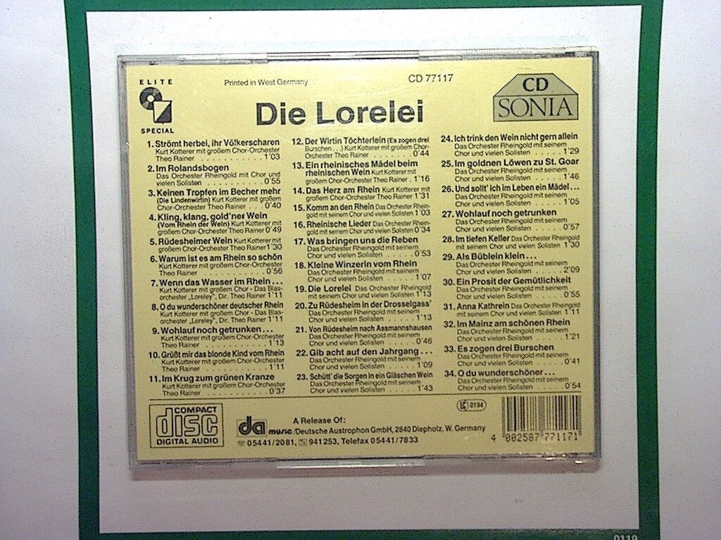 Various Artists	Die Loreley CD Mint