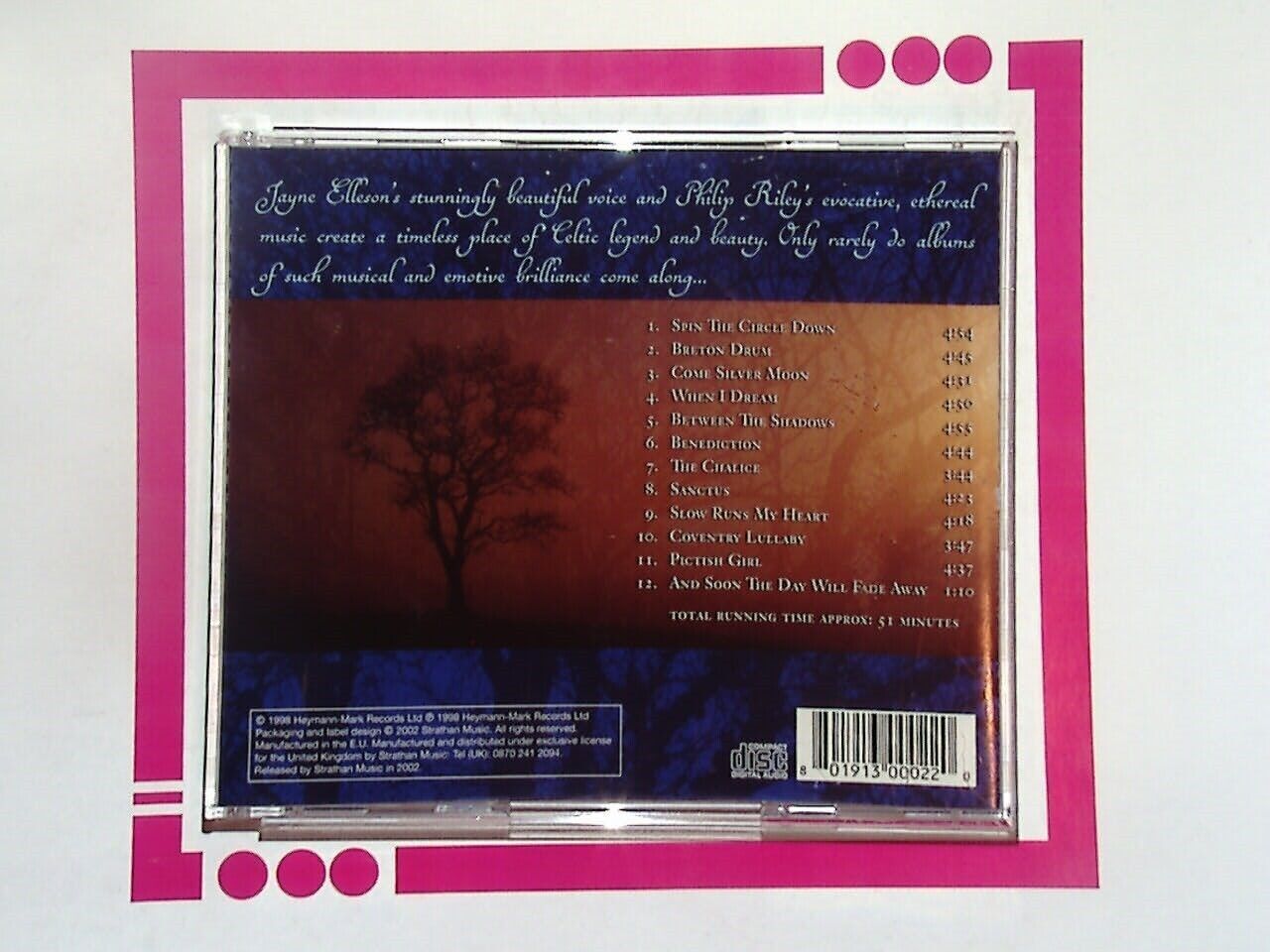 Philip Riley Jayne Elleson The Blessing Tree CD VGC