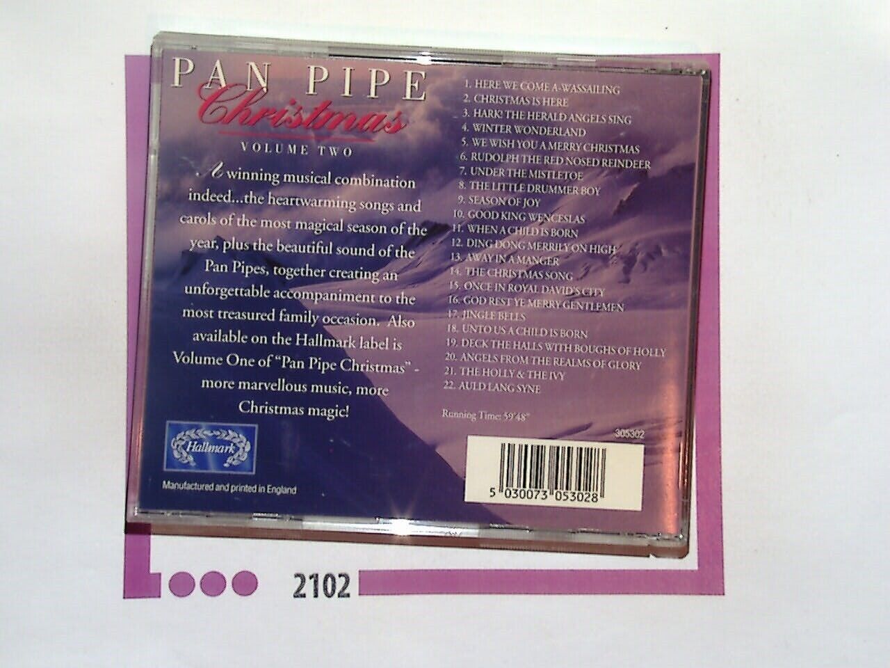 Pan Pipe Christmas Vol.2 CD mint