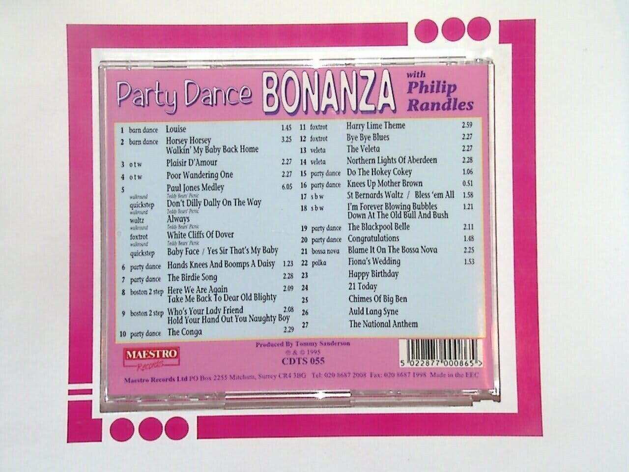Party Dance Bonanza With Philip Randles CD Nr Mint