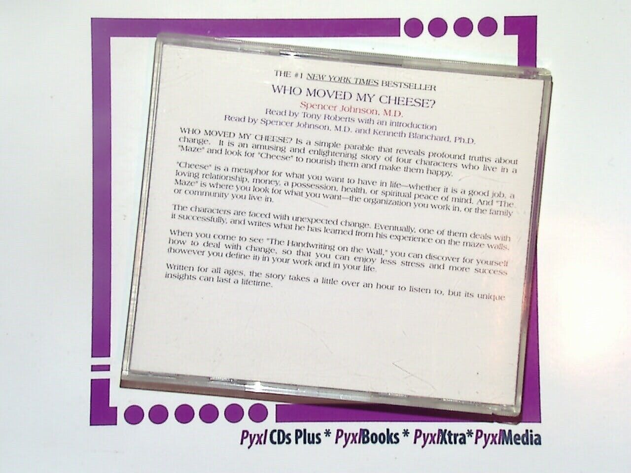 Spencer Johnson - Who Moved My Cheese? Audiobook Audio CD Nr Mint