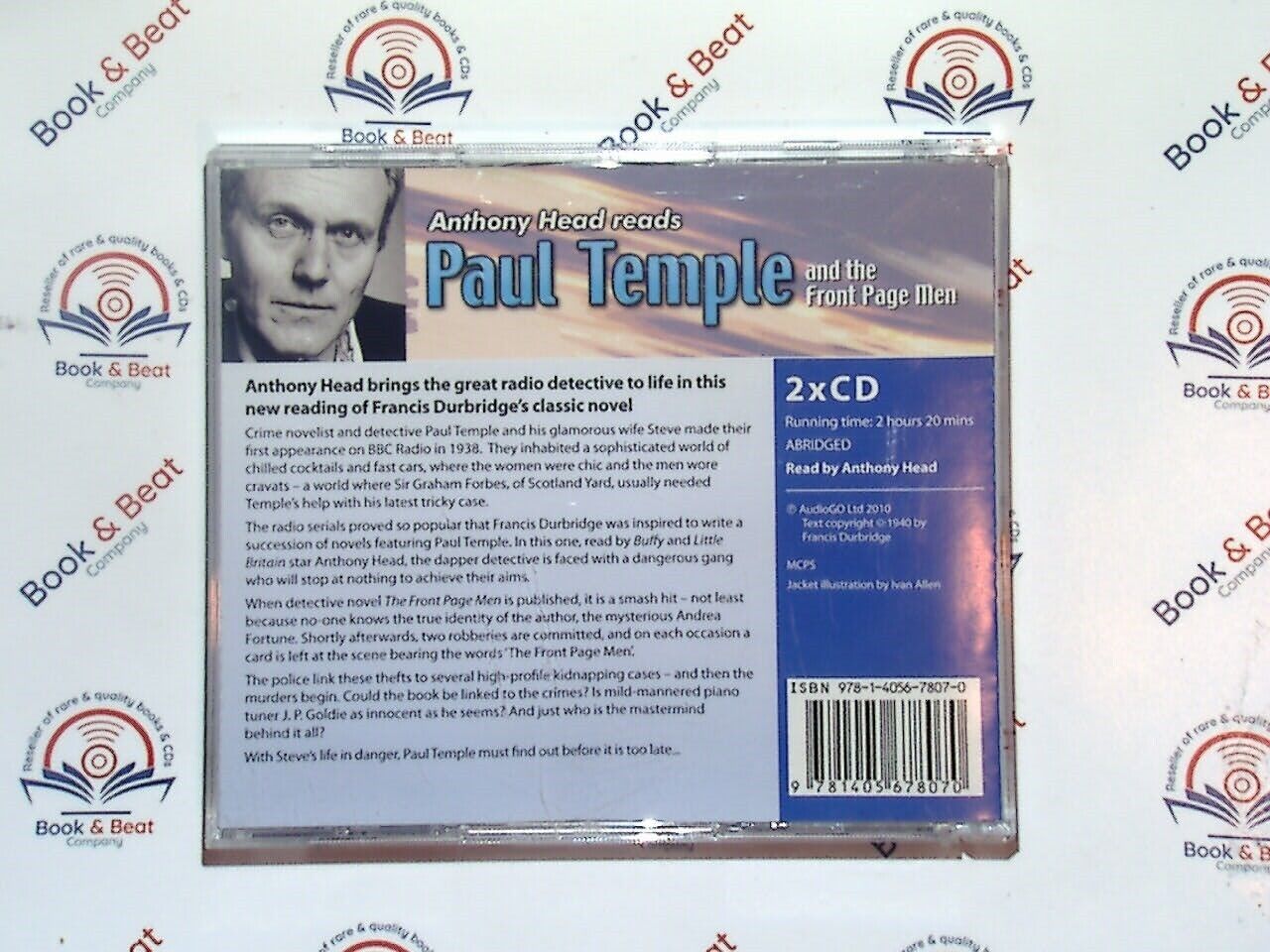 Paul Temple and the Front Page Men (Francis Durbridge) BBC Audio 2CD Mint