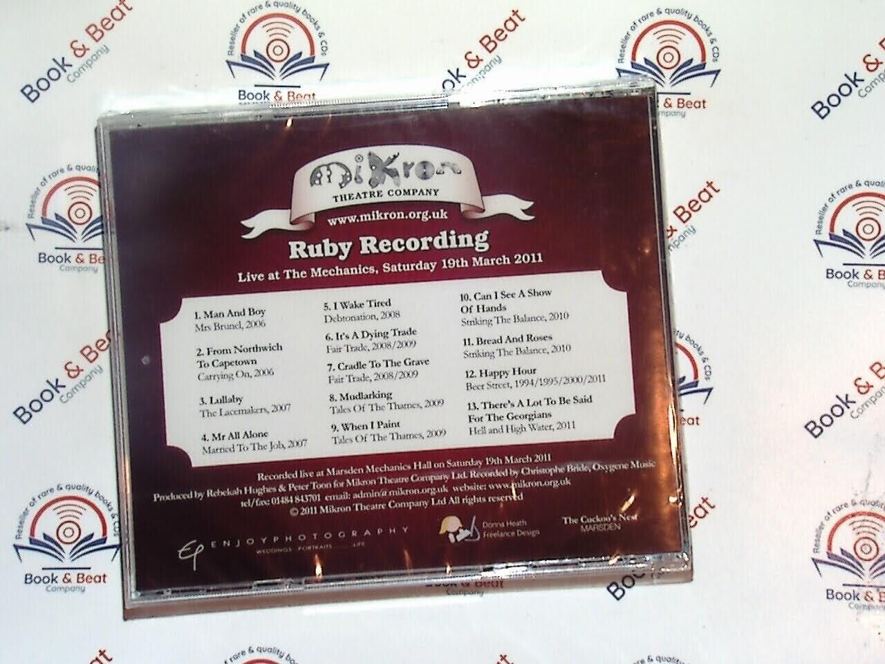 Mikron Theatre Company - Ruby Recording Live At The Mecchanics CD New & Sealed