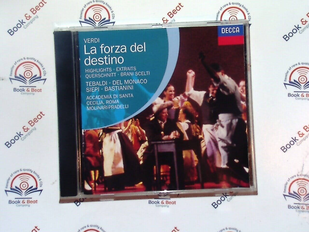 Verdi : La Forza Del Destino Highlights - Tebaldi Del Monaco Siepi  CD VGC